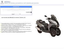 Tablet Screenshot of infotech.peugeot-motocycles.fr